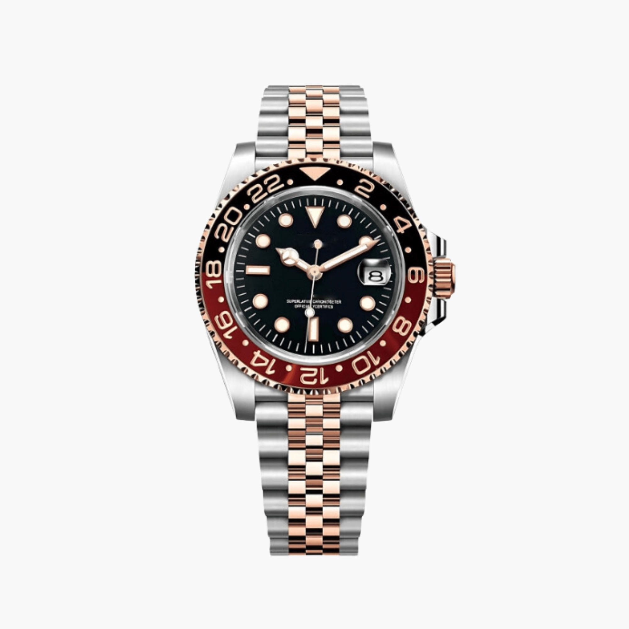 Automatic Watch 40mm – Brown/Gold Bezel, Steel Bracelet