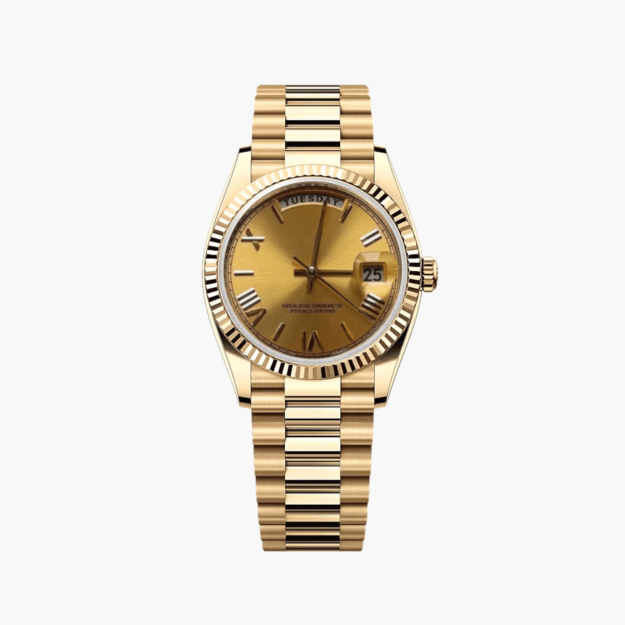 Classic Dress Watch - Gold with Roman Numerals