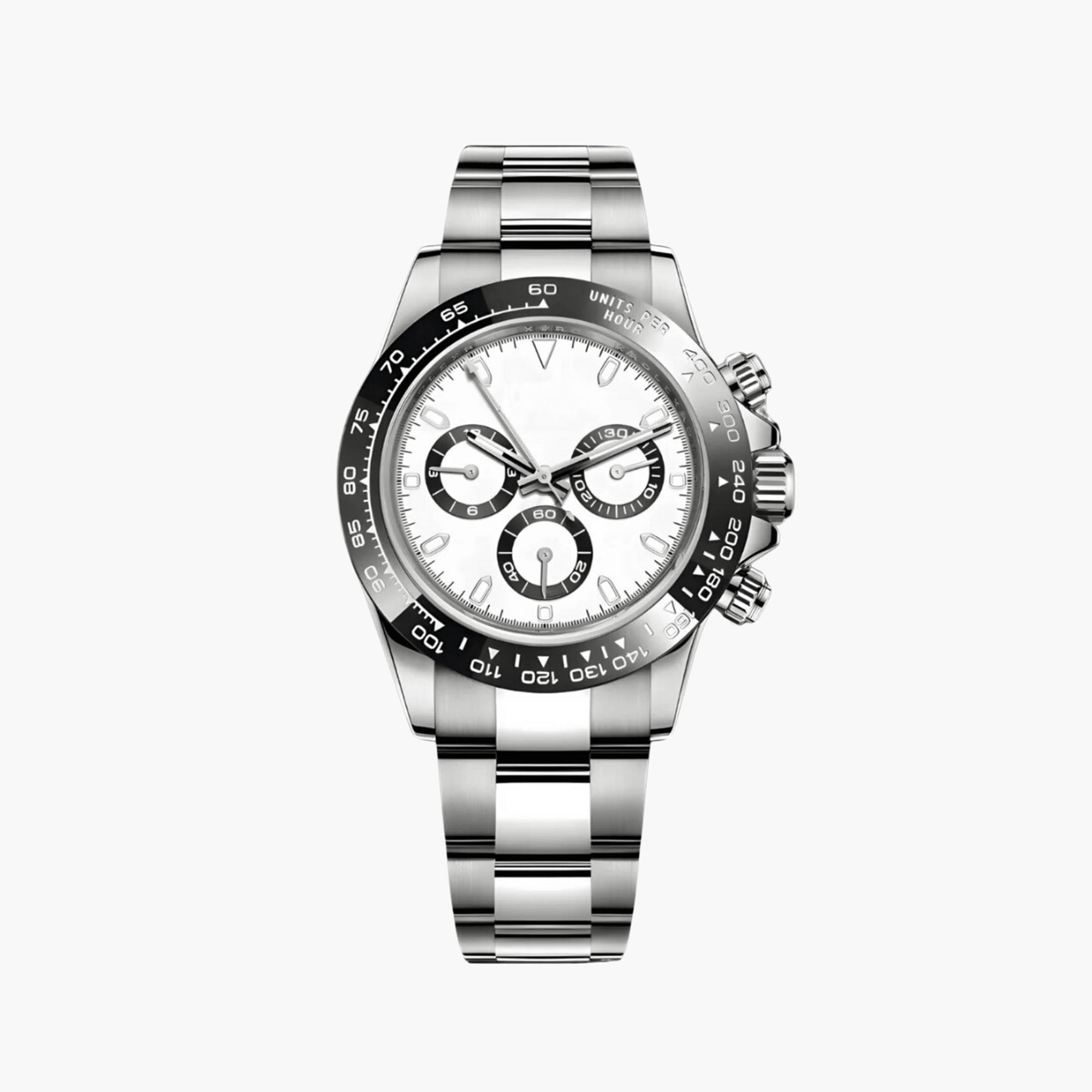Racing Chronograph 40 mm – Panda, Gummirem