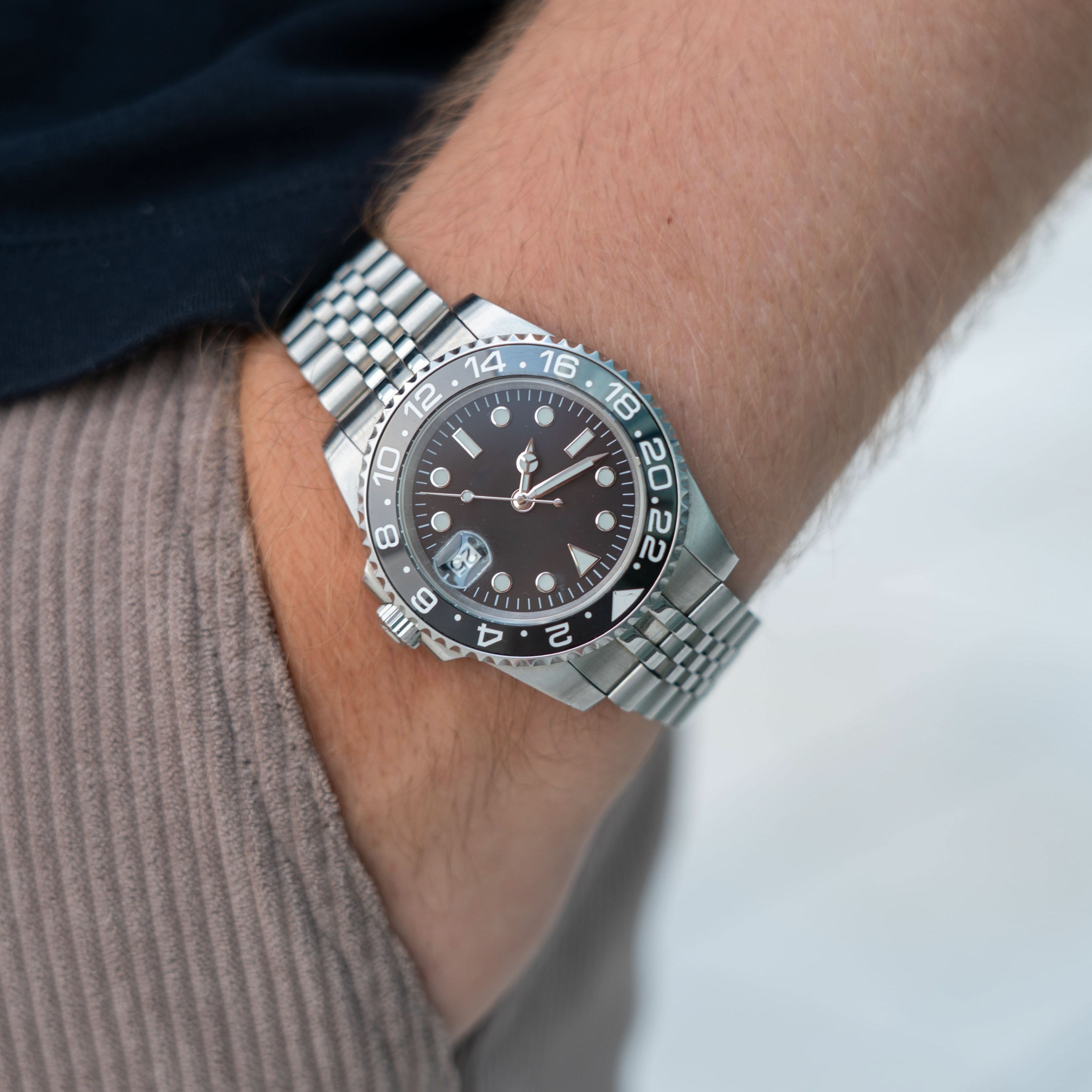 GMT Automatklokke 40 mm – Helsvart