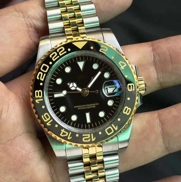 GMT Automatklokke 40 mm – Grønn Skjelettskive