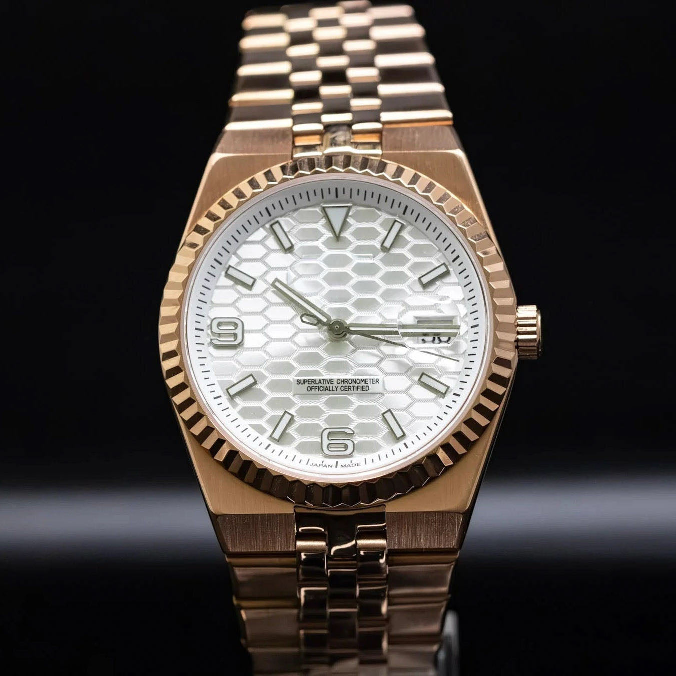 Klassisk Automatklokke 40 mm – Rosé Skive