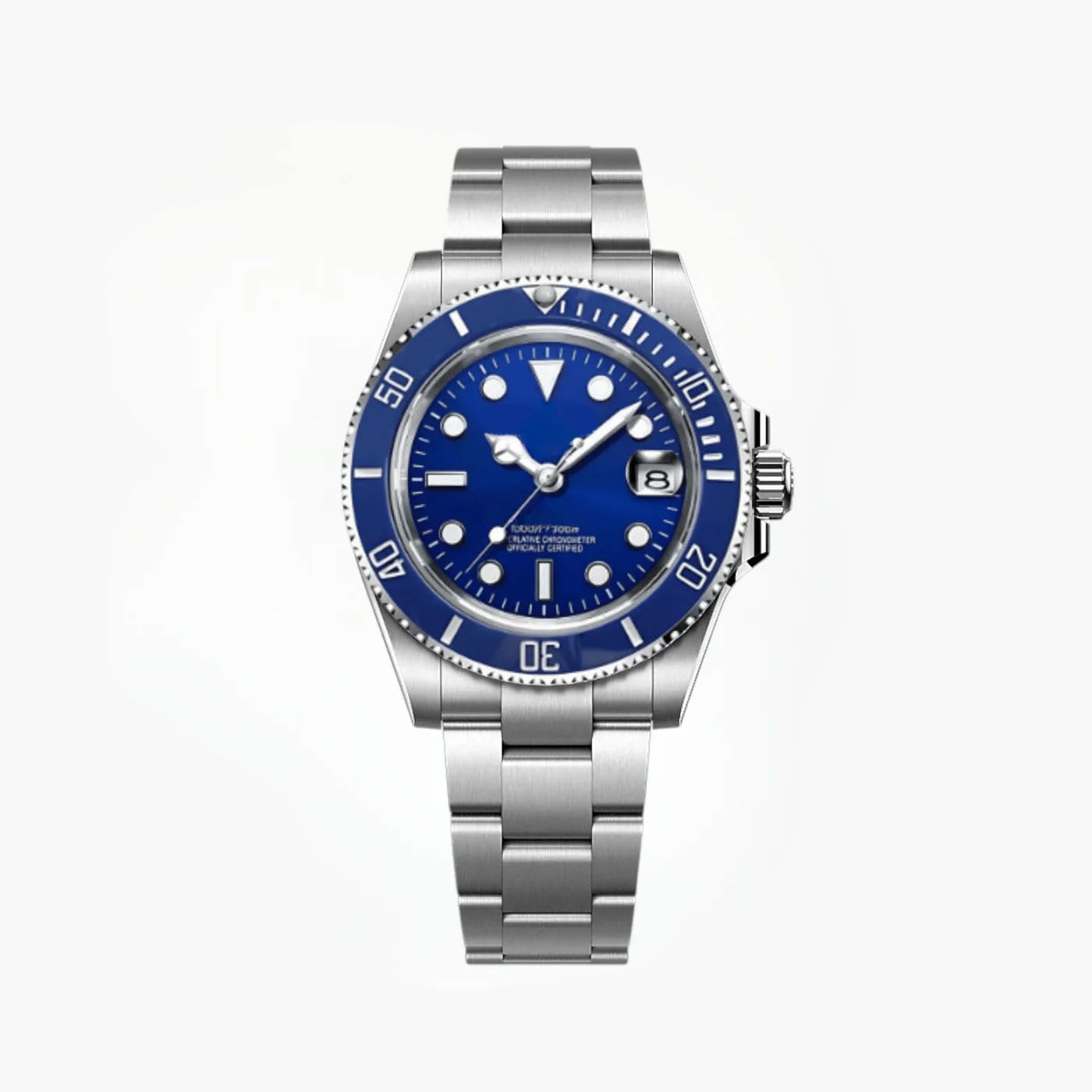 Automatisk Dykkerklokke 40 mm – Blå