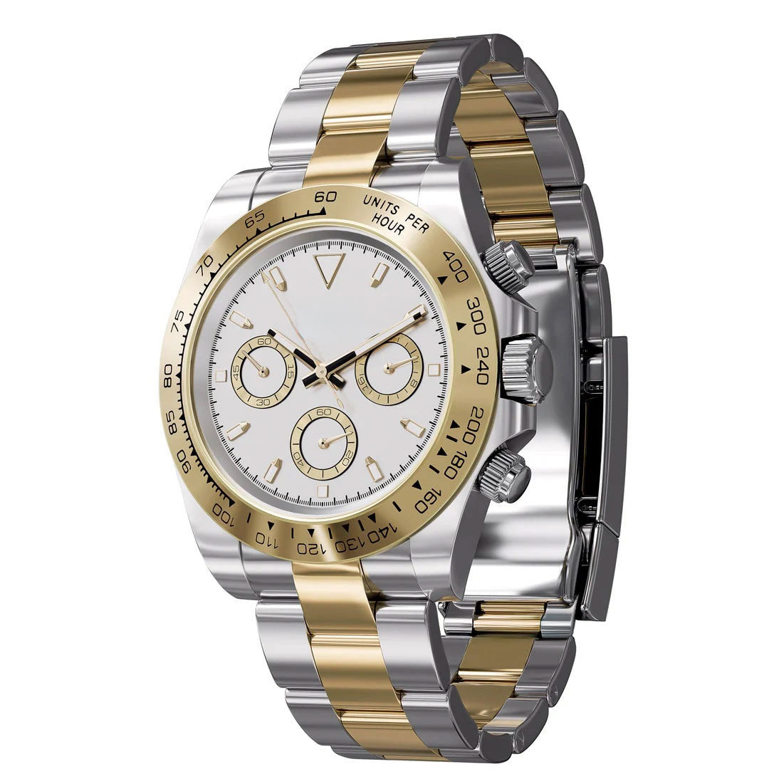 Racing Chronograph 40 mm – Tofarget, Hvit Skive