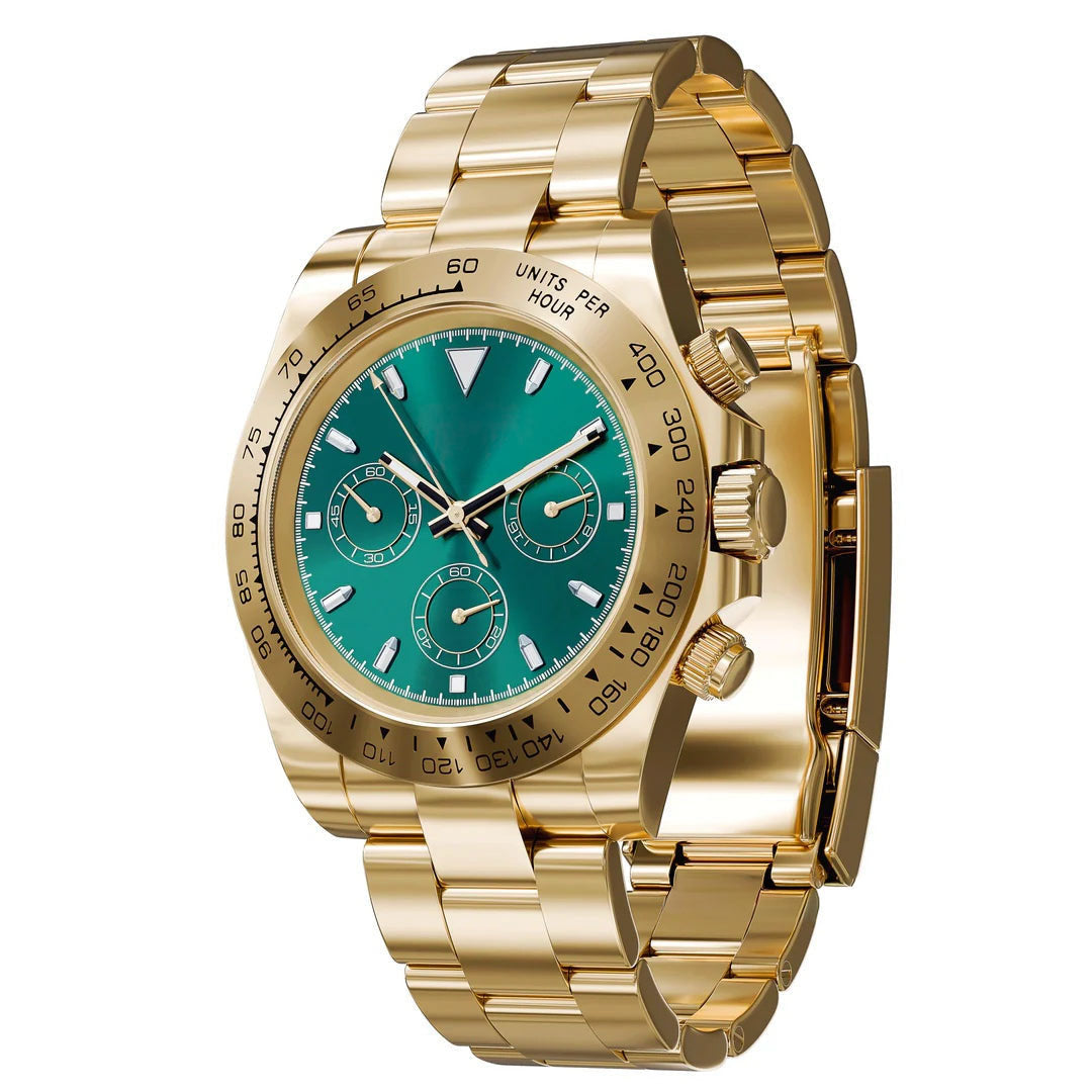 Racing Chronograph 40 mm – Gull/Grønn